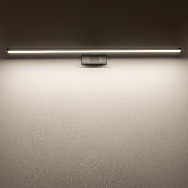 Lampe LED pour miroir IP44 noire 3000 K 1050 lm blanc chaud