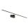 Lampe LED pour miroir IP44 noire 3000 K 1050 lm blanc chaud