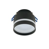 Spot encastré Noir GX53 Ø 8,5 cm Aluminium...