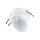 Spot encastré GU10 blanc aluminium Ø 7,5 cm intérieur plafond