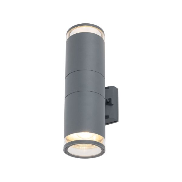 Lampe dextérieur murale 2 flammes Up Down IP44 E27 aluminium
