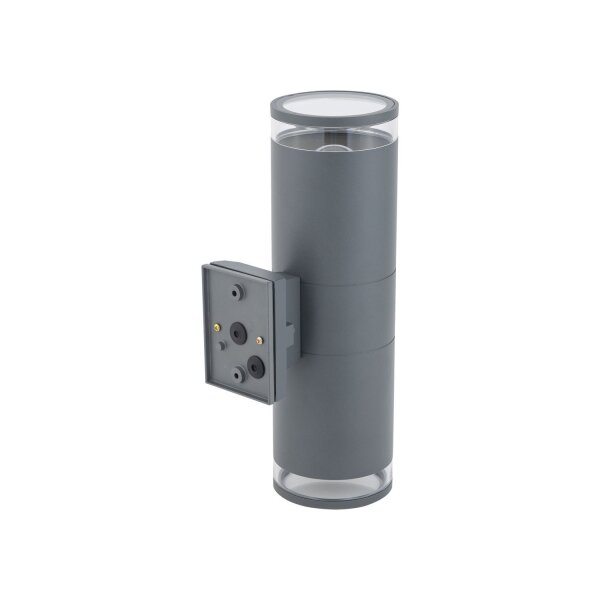 Lampe dextérieur murale 2 flammes Up Down IP44 E27 aluminium