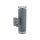 Lampe dextérieur murale 2 flammes Up Down IP44 E27 aluminium