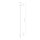 Suspension Ø 4 cm GU10 R35 Blanc Métal ajustable