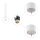 Lampe à suspendre étroite Ø 4 cm Blanc Métal GU10 R35 ROJA
