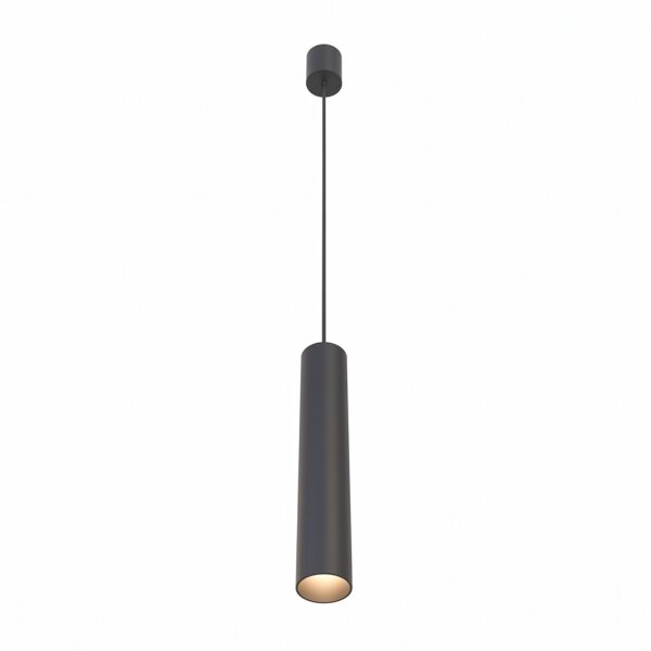Lampe à suspendre GU10 R35 Ø 4 cm Noir Métal Moderne ROJA