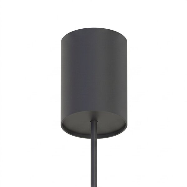 Lampe à suspendre GU10 R35 Ø 4 cm Noir Métal Moderne ROJA