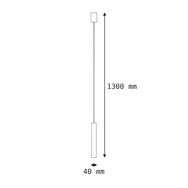 Lampe à suspendre GU10 R35 Ø 4 cm Noir Métal Moderne ROJA