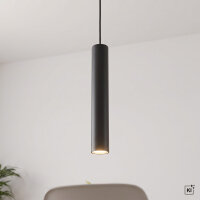 Lampe à suspendre GU10 R35 Ø 4 cm Noir...