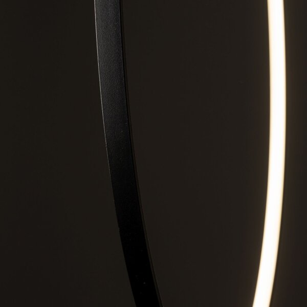 Lampe à suspendre LED Noir 3000 K 560 lm Anneau Ø 45 cm