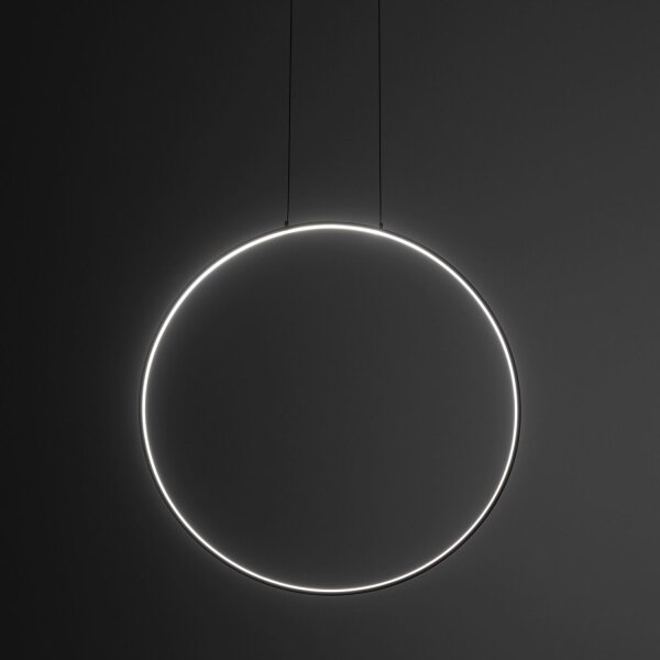 LED Lampe à suspendre Noir 3000 K 660 lm Métal Ø 60 cm Anneau