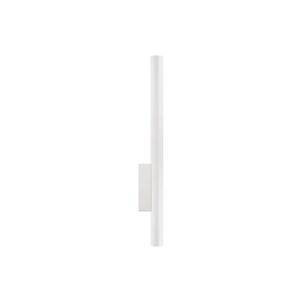 Applique murale 2 flammes GU10 R35 60 cm de haut Up Down Blanc Métal Moderne