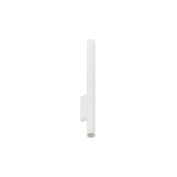 Applique murale 2 flammes GU10 R35 60 cm de haut Up Down Blanc Métal Moderne