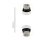 Applique murale 2 flammes GU10 R35 60 cm de haut Up Down Blanc Métal Moderne