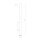 Applique murale 2 flammes GU10 R35 60 cm de haut Up Down Blanc Métal Moderne