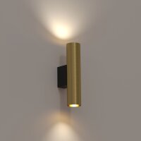 Applique murale laiton Up Down 2 flammes GU10 R35...