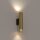 Applique murale laiton Up Down 2 flammes GU10 R35 intérieur couloir escalier