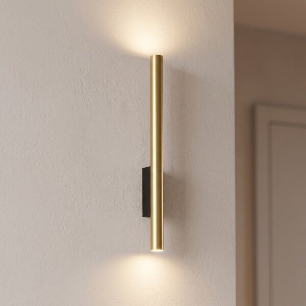 Applique murale 2 flammes Up Down GU10 R35 laiton