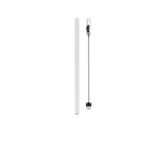 Plafonnier aluminium GU10 R35 Ø 4 cm blanc étroit