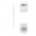 Plafonnier aluminium GU10 R35 Ø 4 cm blanc étroit