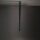 Plafonnier GU10 R35 Ø 4 cm H : 90 cm étroit noir métal