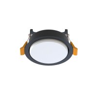 Luminaire encastré noir GX53 rond Ø 95 mm...