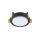 Luminaire encastré noir GX53 rond Ø 95 mm Plafond intérieur