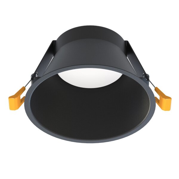 Spot encastré noir GX53 métal Ø 14,5 cm plafond intérieur
