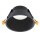 Spot encastré noir GX53 métal Ø 14,5 cm plafond intérieur