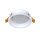 Spot encastré blanc GX53 métal Ø 12 cm petit rond plafond