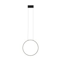 Suspension LED Ring &Oslash; 45 cm Noir 4000 K 600 lm...
