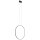 Ring Lampe LED suspendue Noir 4000 K 700 lm Ø 60 cm