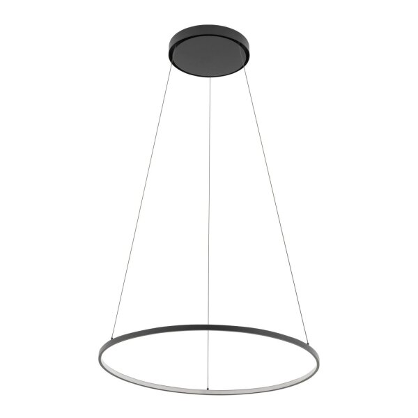 Suspension LED Noir 4000 K 700 lm Ø 60 cm Métal