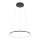 Suspension LED Noir 4000 K 700 lm Ø 60 cm Métal
