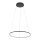 Suspension LED Noir 4000 K 700 lm Ø 60 cm Métal