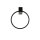 Applique LED noire 4000 K anneau Ø 18 cm décoratif