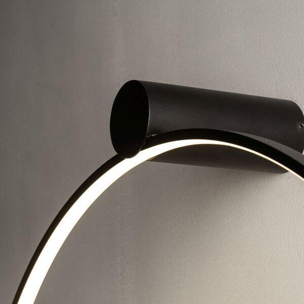Applique murale LED Noir 4000 K 700 lm Ø 60 cm Moderne