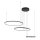 Suspension LED Noir 4000 K 1800 lm Métal Moderne