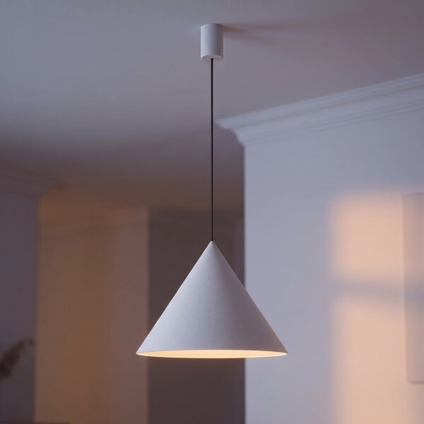 Lampe à suspendre gris clair GU10 Ø 50 cm métal rétro design