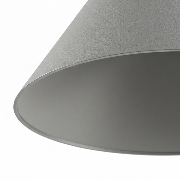 Lampe à suspendre gris clair GU10 Ø 50 cm métal rétro design