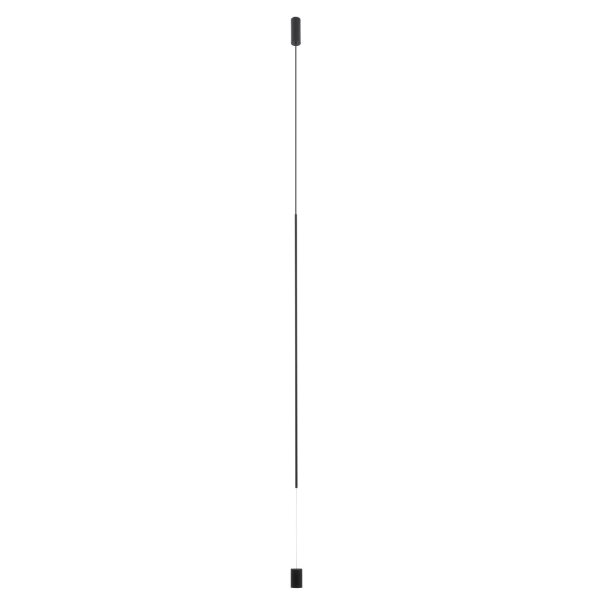 Suspension LED étroite Ø 5,5 cm Noir 4000 K 700 lm Métal