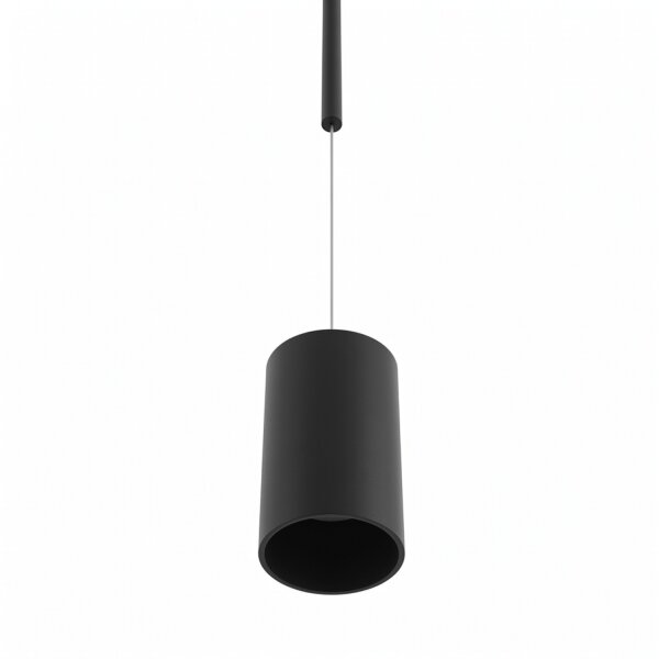 Suspension LED étroite Ø 5,5 cm Noir 4000 K 700 lm Métal