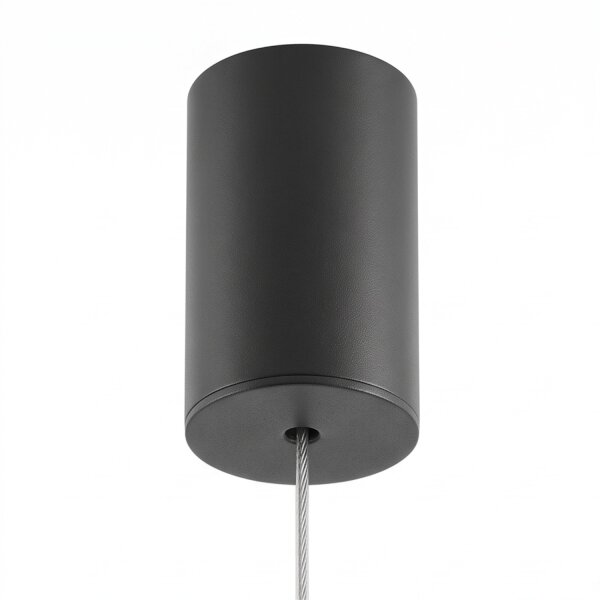 Suspension LED étroite Ø 5,5 cm Noir 4000 K 700 lm Métal
