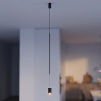 Suspension LED étroite Ø 5,5 cm Noir 4000 K...