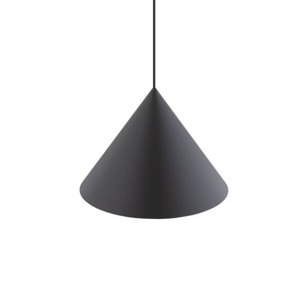 Suspension métal Ø 35 cm Gris Retro GU10 Abat-jour conique
