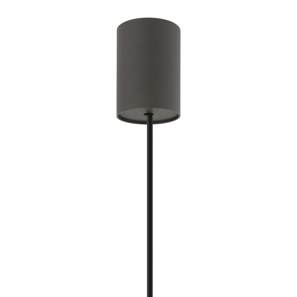 Suspension métal Ø 35 cm Gris Retro GU10 Abat-jour conique