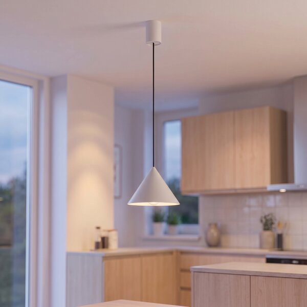 Suspension métal Ø 20,5 cm gris clair GU10 orientable