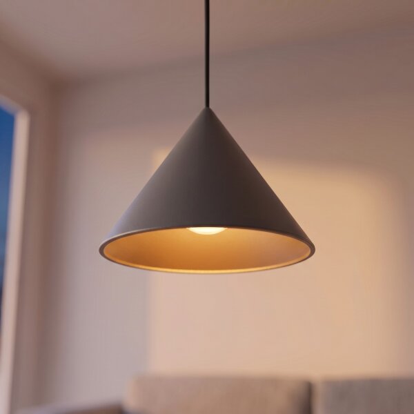 Suspension Gris GU10 Ø 20,5 cm Métal Rétro orientable