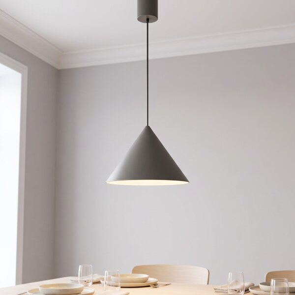 Suspension Gris GU10 Ø 20,5 cm Métal Rétro orientable