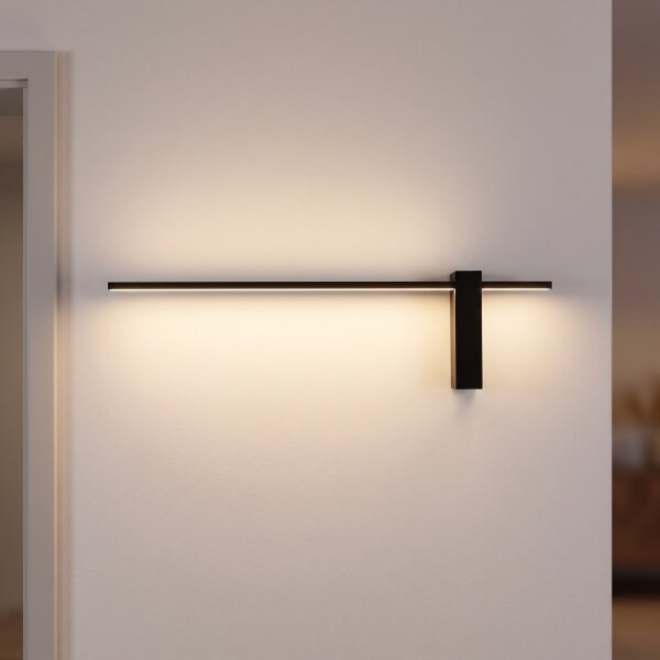 Applique LED noire 4000 K 80 cm de long indirecte
